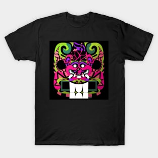 Cougar with smile ecopop from el salvador ancient culture T-Shirt